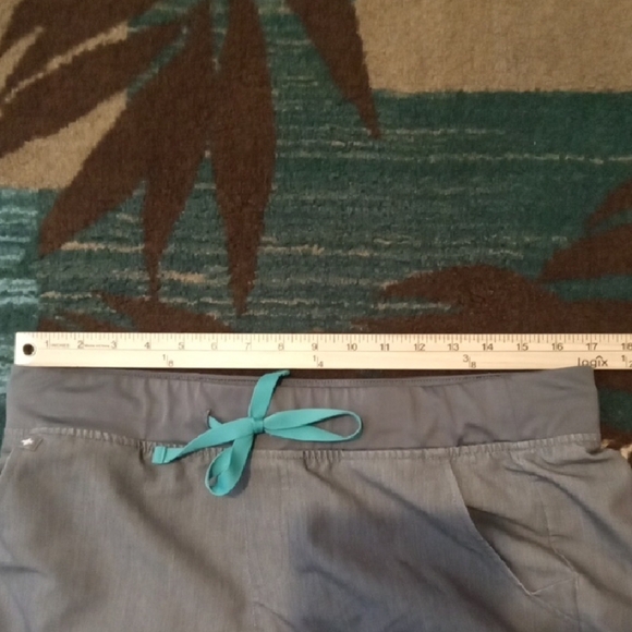 Figs Gray Track Pants Joggers with Elastic Waistband Casma Zamora Style Womens - Picture 9 of 13